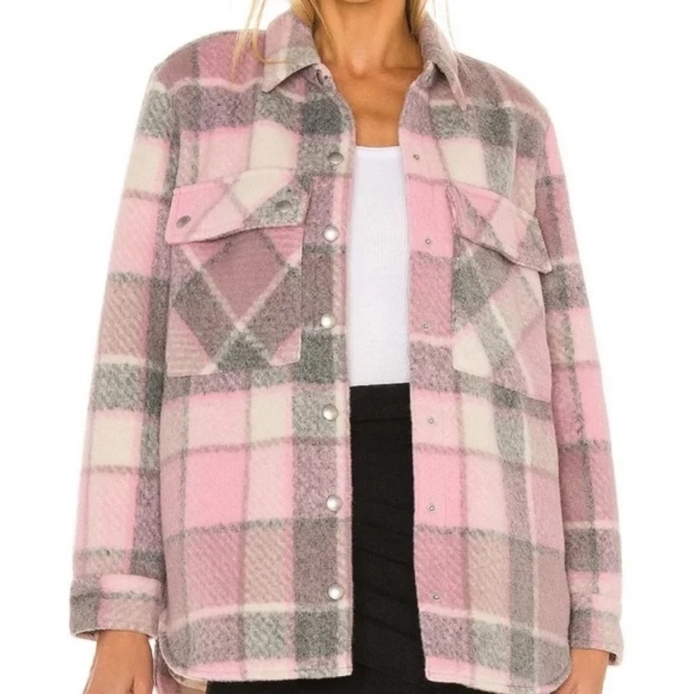 BLANK NYC Flannel Shacket in Cabin Fever - Size Small